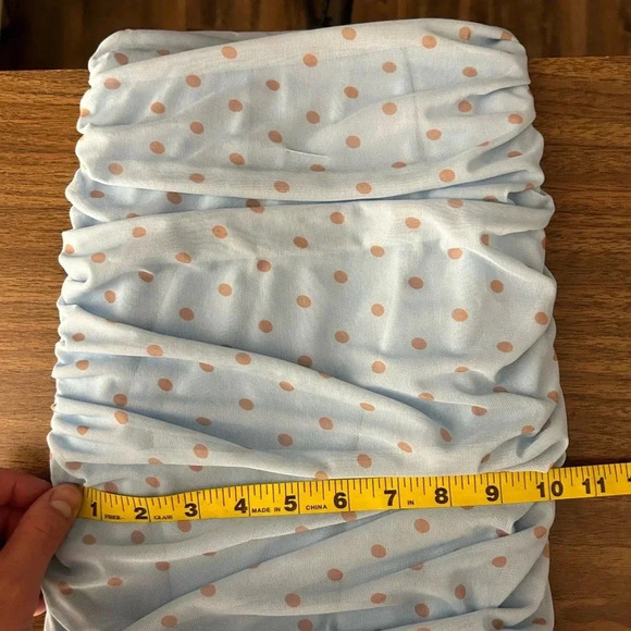 ❤️ Zara Women's Blue and Brown Dress XS - Picture 8 of 10